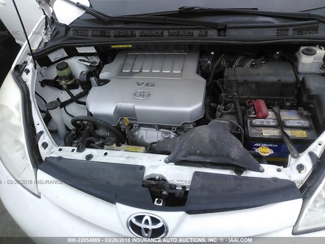 5TDKK4CC3AS308567 - 2010 TOYOTA SIENNA CE/LE WHITE photo 10