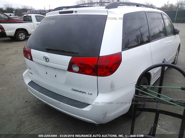 5TDKK4CC3AS308567 - 2010 TOYOTA SIENNA CE/LE WHITE photo 4