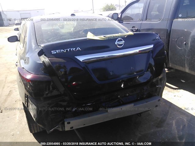 3N1AB7AP5FY290286 - 2015 NISSAN SENTRA S/SV/SR/SL BLACK photo 6