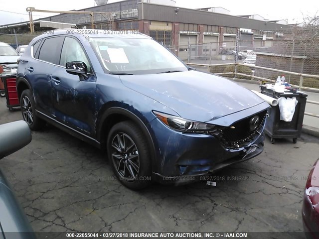 JM3KFBCM2J0323346 - 2018 MAZDA CX-5 TOURING BLUE photo 1