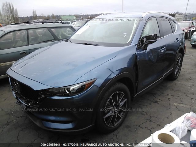 JM3KFBCM2J0323346 - 2018 MAZDA CX-5 TOURING BLUE photo 2