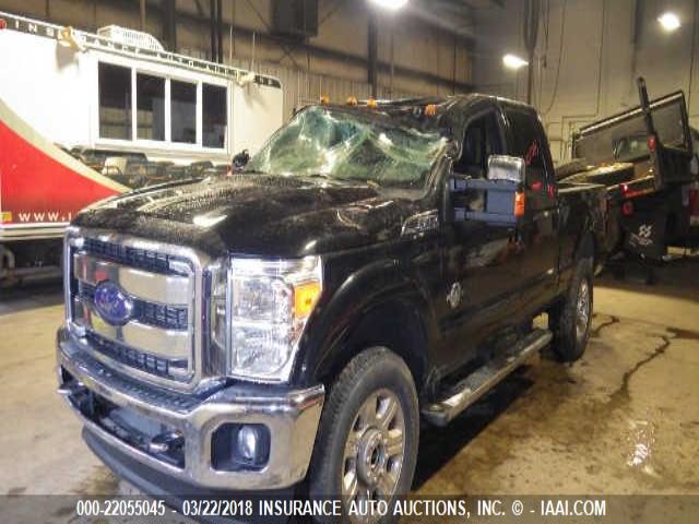 1FT8W3BT6DEB02096 - 2013 FORD F350 SUPER DUTY BLACK photo 2