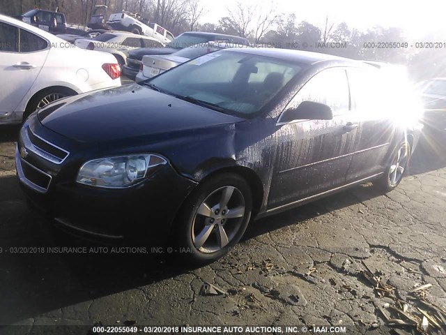 1G1ZC5E13BF351068 - 2011 CHEVROLET MALIBU 1LT BLUE photo 2