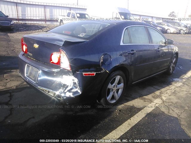 1G1ZC5E13BF351068 - 2011 CHEVROLET MALIBU 1LT BLUE photo 4