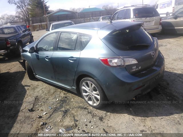 JM1BL1H69A1148609 - 2010 MAZDA 3 S BLUE photo 3