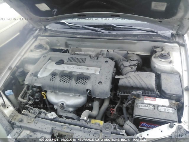 KMHDN46D24U759229 - 2004 HYUNDAI ELANTRA GLS/GT SILVER photo 10