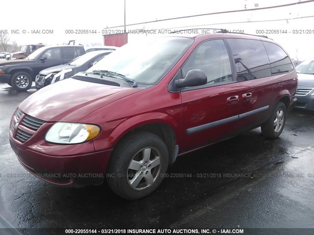 1D4GP24R06B708022 - 2006 DODGE GRAND CARAVAN SE RED photo 2