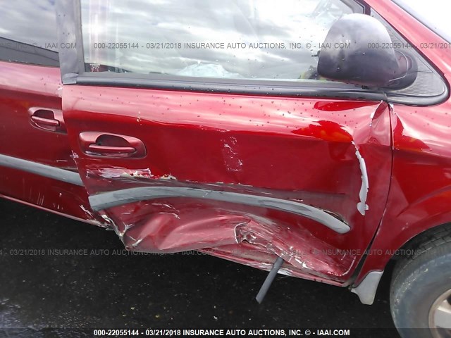 1D4GP24R06B708022 - 2006 DODGE GRAND CARAVAN SE RED photo 6