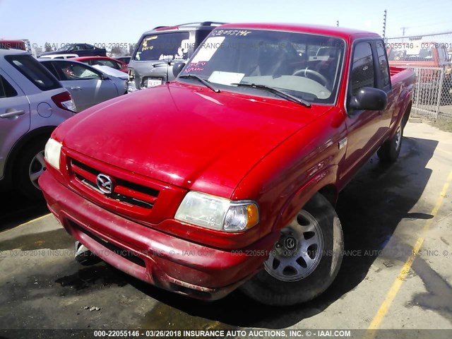 4F4YR16U62TM17883 - 2002 MAZDA B3000 CAB PLUS RED photo 2