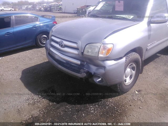 5TBRU34135S453414 - 2005 TOYOTA TUNDRA ACCESS CAB SR5 SILVER photo 6