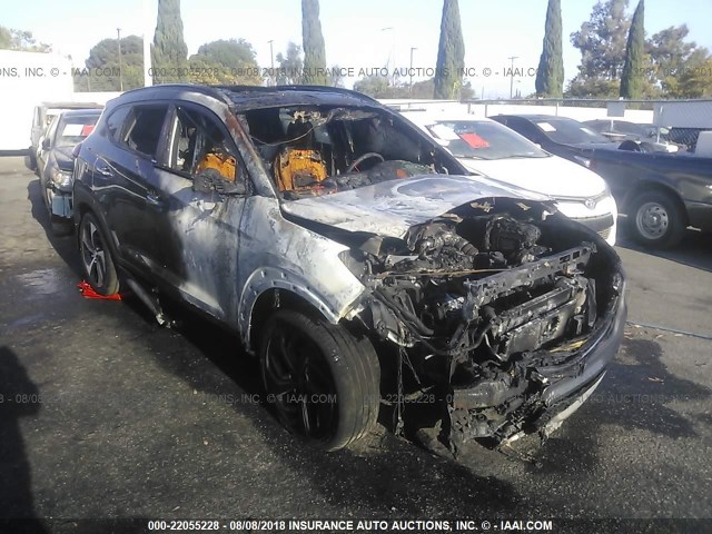 KM8J33A22HU588206 - 2017 HYUNDAI TUCSON LIMITED/SPORT AND ECO/SE GRAY photo 1