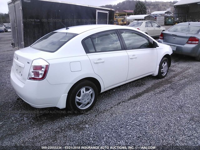 3N1AB61E19L685155 - 2009 NISSAN SENTRA 2.0/2.0S/2.0SL WHITE photo 4