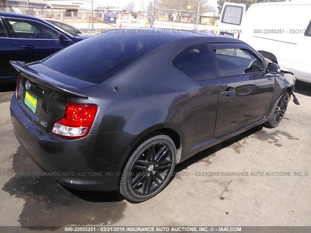 JTKJF5C7XC3034516 - 2012 TOYOTA SCION TC GRAY photo 4