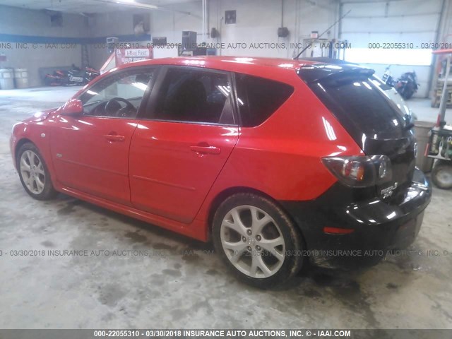 JM1BK344X81782377 - 2008 MAZDA 3 HATCHBACK RED photo 3