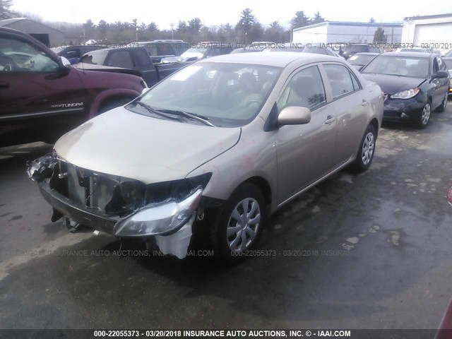 2T1BU40E99C178542 - 2009 TOYOTA COROLLA S/LE/XLE BEIGE photo 2