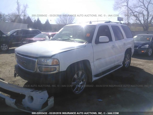 1GKEK63U46J148497 - 2006 GMC YUKON DENALI WHITE photo 2