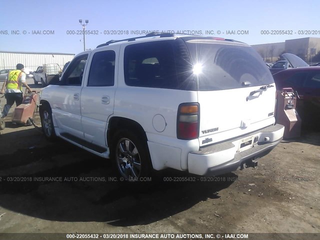 1GKEK63U46J148497 - 2006 GMC YUKON DENALI WHITE photo 3