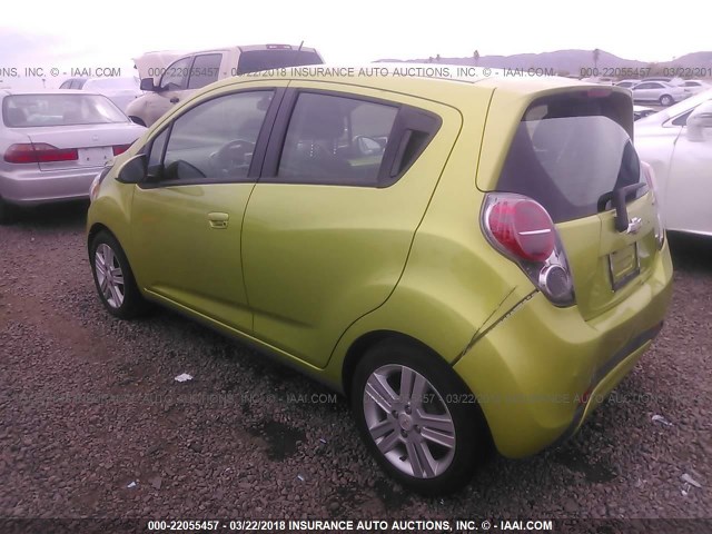 KL8CD6S91DC500620 - 2013 CHEVROLET SPARK 1LT GREEN photo 3