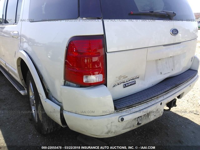1FMDU75W53ZB44487 - 2003 FORD EXPLORER LIMITED 白色 照片 6