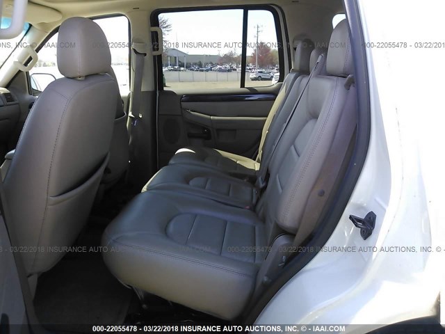 1FMDU75W53ZB44487 - 2003 FORD EXPLORER LIMITED 白色 照片 8