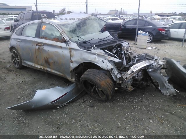 1HGCV1F34JA055277 - 2018 HONDA ACCORD SPORT 银色 照片 1