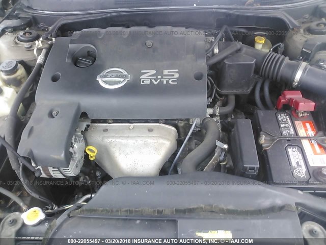 1N4AL11D55C207286 - 2005 NISSAN ALTIMA S/SL GOLD photo 10