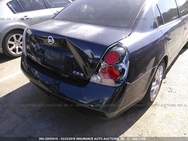 1N4AL11D56C132929 - 2006 NISSAN ALTIMA S/SL BLUE photo 6