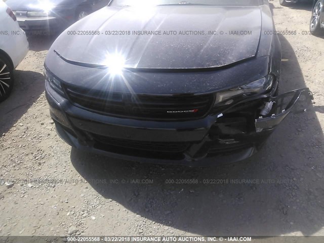 2C3CDXHG5GH166682 - 2016 DODGE CHARGER SXT BLACK photo 6