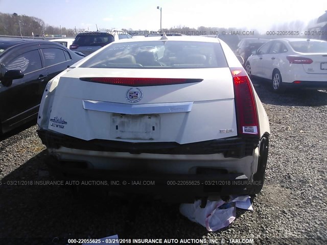 1G6DK1E31C0121633 - 2012 CADILLAC CTS PERFORMANCE COLLECTION WHITE photo 6