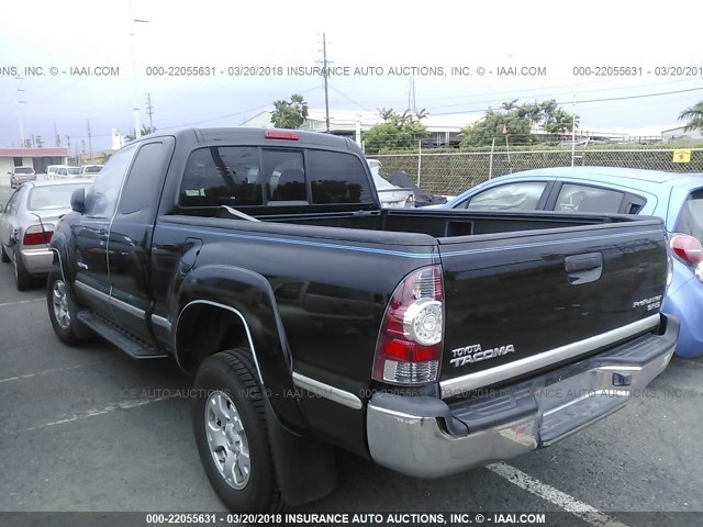 5TFTX4GN0BX004433 - 2011 TOYOTA TACOMA PRERUNNER ACCESS CAB BLACK photo 3