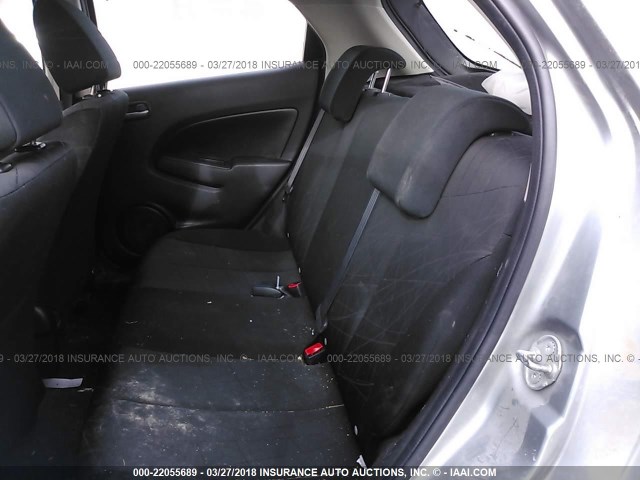 JM1DE1KY4E0184345 - 2014 MAZDA MAZDA2 SPORT SILVER photo 8