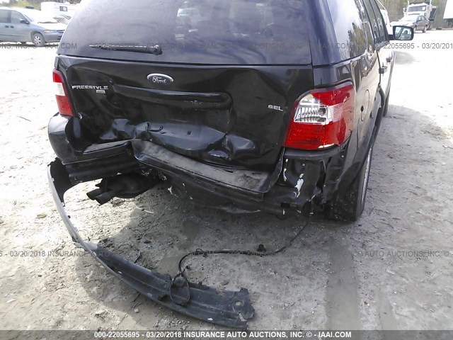 1FMZK05115GA09612 - 2005 FORD FREESTYLE SEL BLACK photo 6