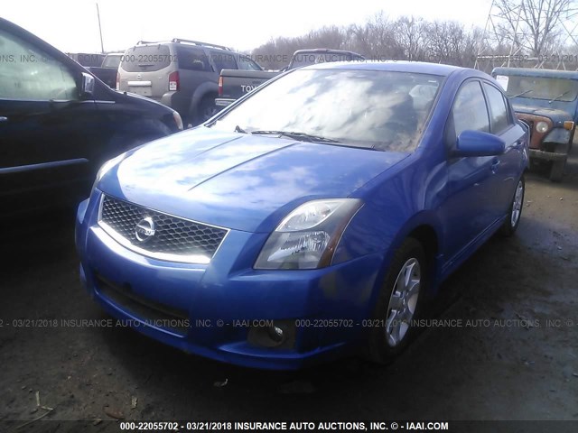 3N1AB6AP3BL730040 - 2011 NISSAN SENTRA 2.0/2.0S/SR/2.0SL BLUE photo 2