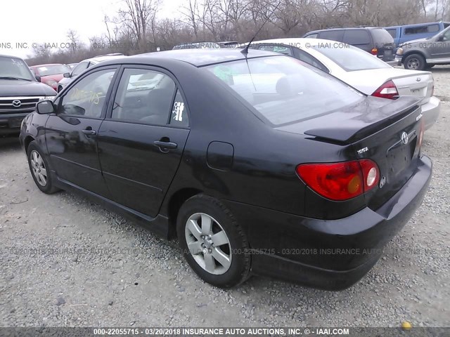 1NXBR32E84Z277854 - 2004 TOYOTA COROLLA CE/LE/S BLACK photo 3