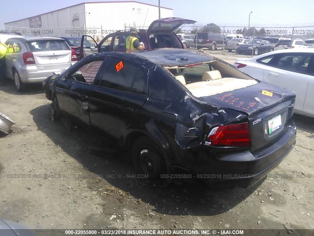 19UUA66254A016061 - 2004 ACURA TL BLACK photo 3