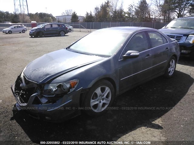 JH4KB16596C004470 - 2006 ACURA RL GRAY photo 2