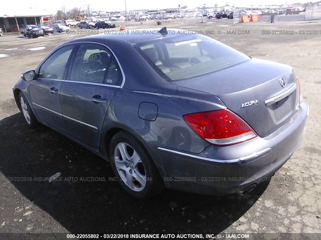 JH4KB16596C004470 - 2006 ACURA RL GRAY photo 3