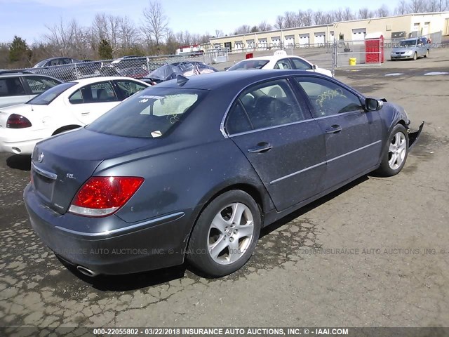 JH4KB16596C004470 - 2006 ACURA RL GRAY photo 4