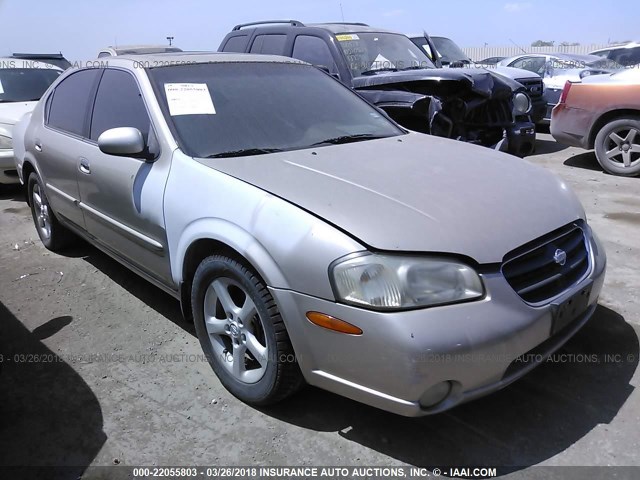 JN1CA31D81T622247 - 2001 NISSAN MAXIMA GXE/SE/GLE/20TH ANNIV BEIGE photo 1