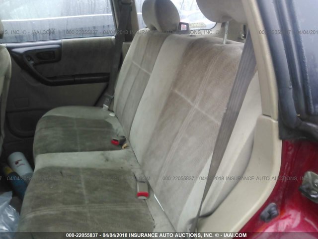 JF1SF65632H752230 - 2002 SUBARU FORESTER S 红色 照片 8