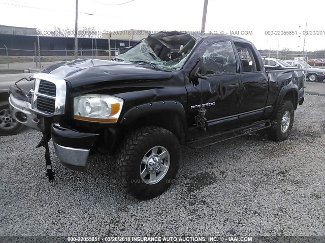 3D7KS28C06G118458 - 2006 DODGE RAM 2500 ST/SLT/LARAMIE შავი ფოტო 2