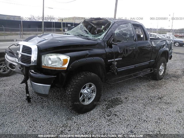 3D7KS28C06G118458 - 2006 DODGE RAM 2500 ST/SLT/LARAMIE BLACK photo 2