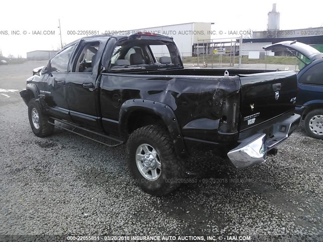 3D7KS28C06G118458 - 2006 DODGE RAM 2500 ST/SLT/LARAMIE BLACK photo 3