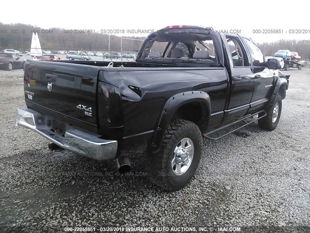 3D7KS28C06G118458 - 2006 DODGE RAM 2500 ST/SLT/LARAMIE შავი ფოტო 4