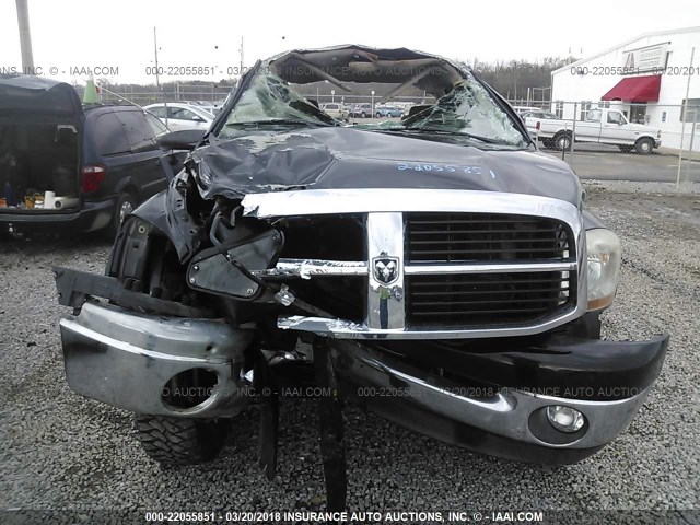 3D7KS28C06G118458 - 2006 DODGE RAM 2500 ST/SLT/LARAMIE შავი ფოტო 6