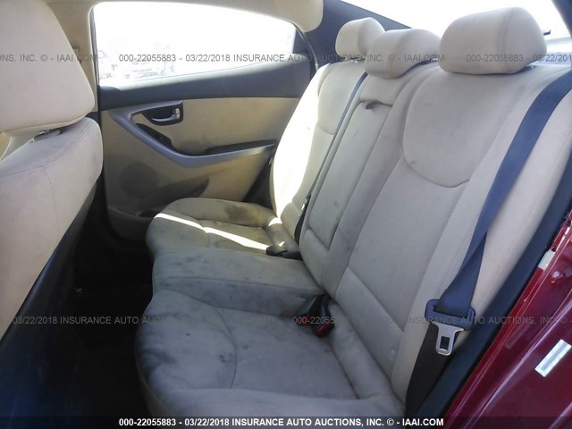 KMHDH4AEXDU616178 - 2013 HYUNDAI ELANTRA GLS/LIMITED Champagne photo 8