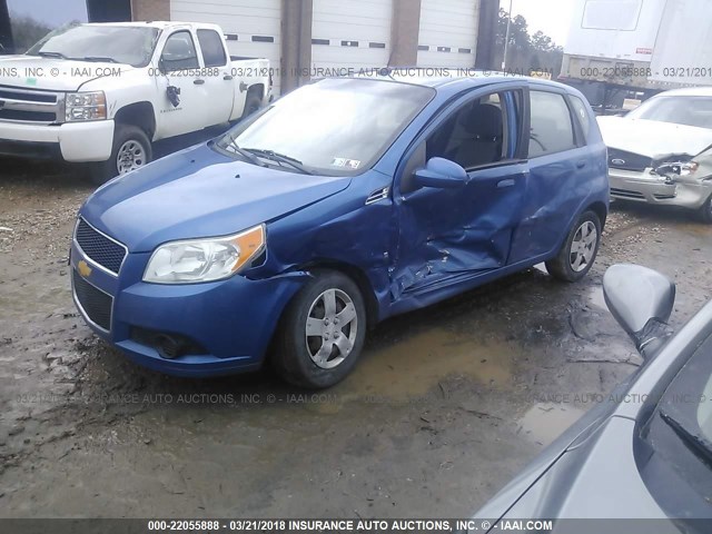 KL1TD66E89B383119 - 2009 CHEVROLET AVEO LS/LT 蓝色 照片 2