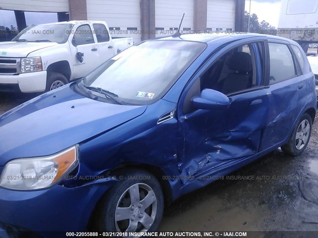 KL1TD66E89B383119 - 2009 CHEVROLET AVEO LS/LT 蓝色 照片 6