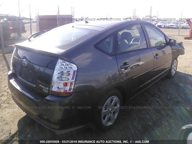 JTDKB20UX83341126 - 2008 TOYOTA PRIUS ნაცრისფერი ფოტო 4