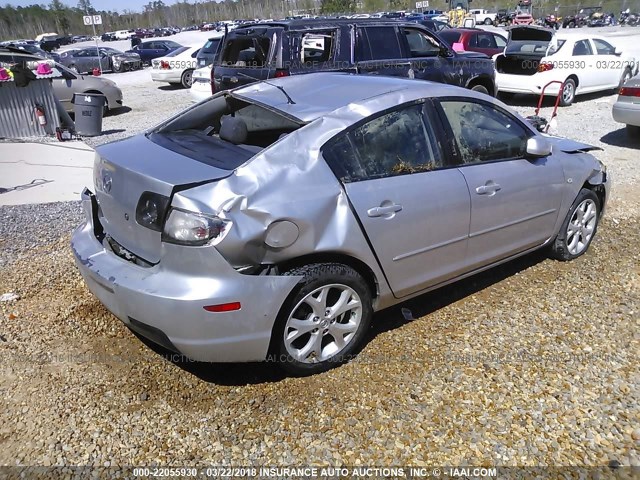 JM1BK32F891243956 - 2009 MAZDA 3 I SILVER photo 4